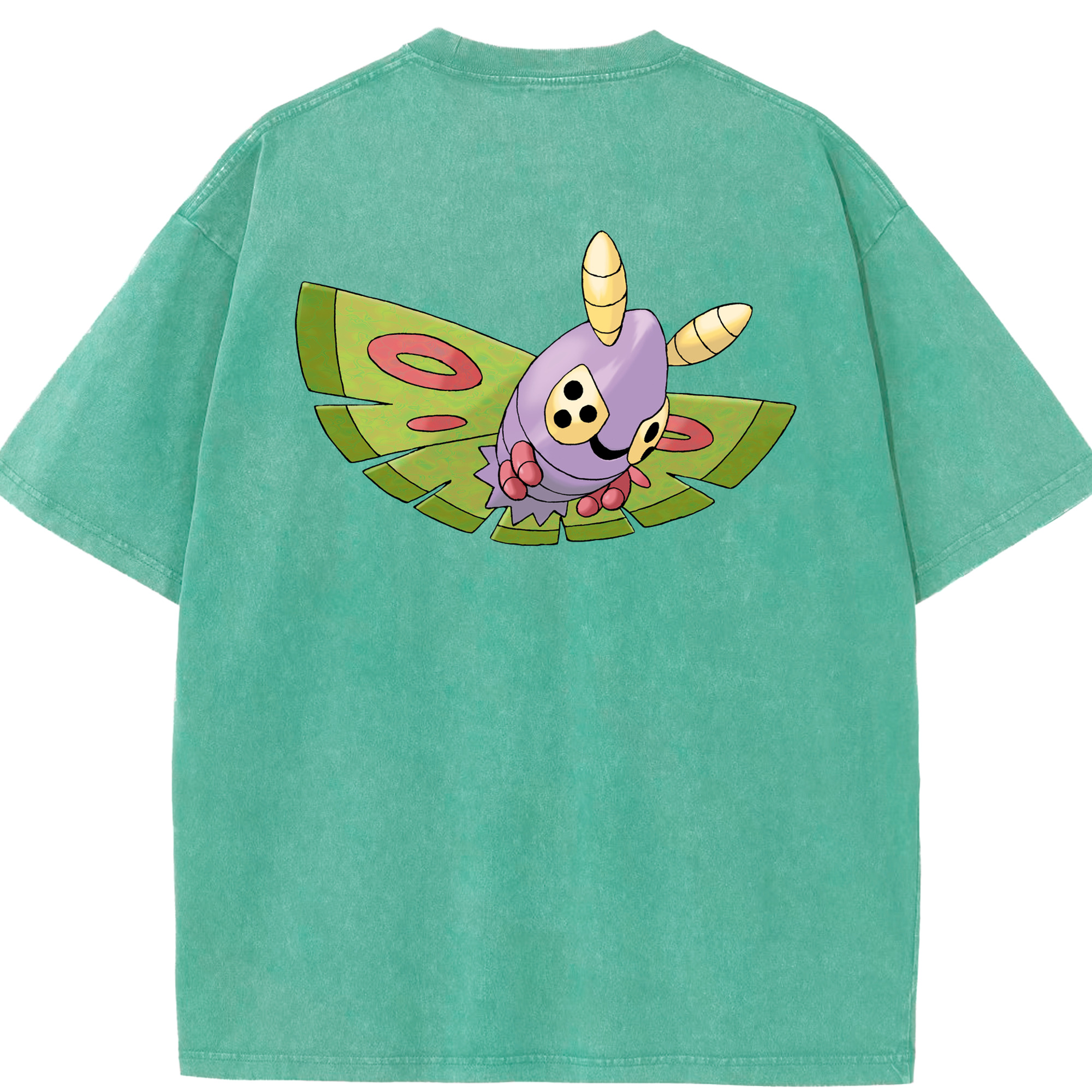 （画像用） ポケットモンスター Pokémon 綿100% ヴィンテージ風 半袖Tシャツ（背面プリント）